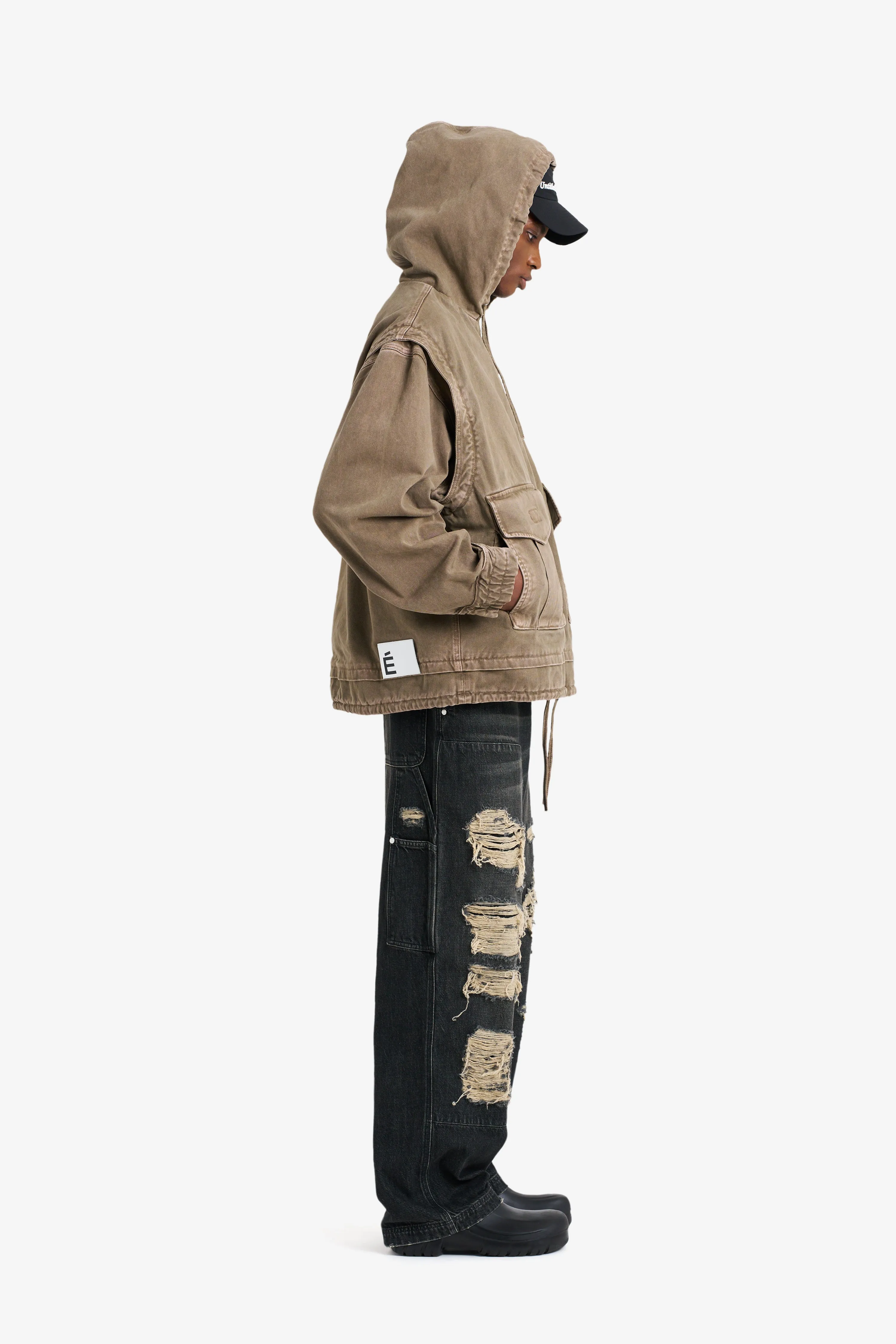 HOODIE DENIM JACKET TAN sold by Etudes Studio product image thumbnail 4