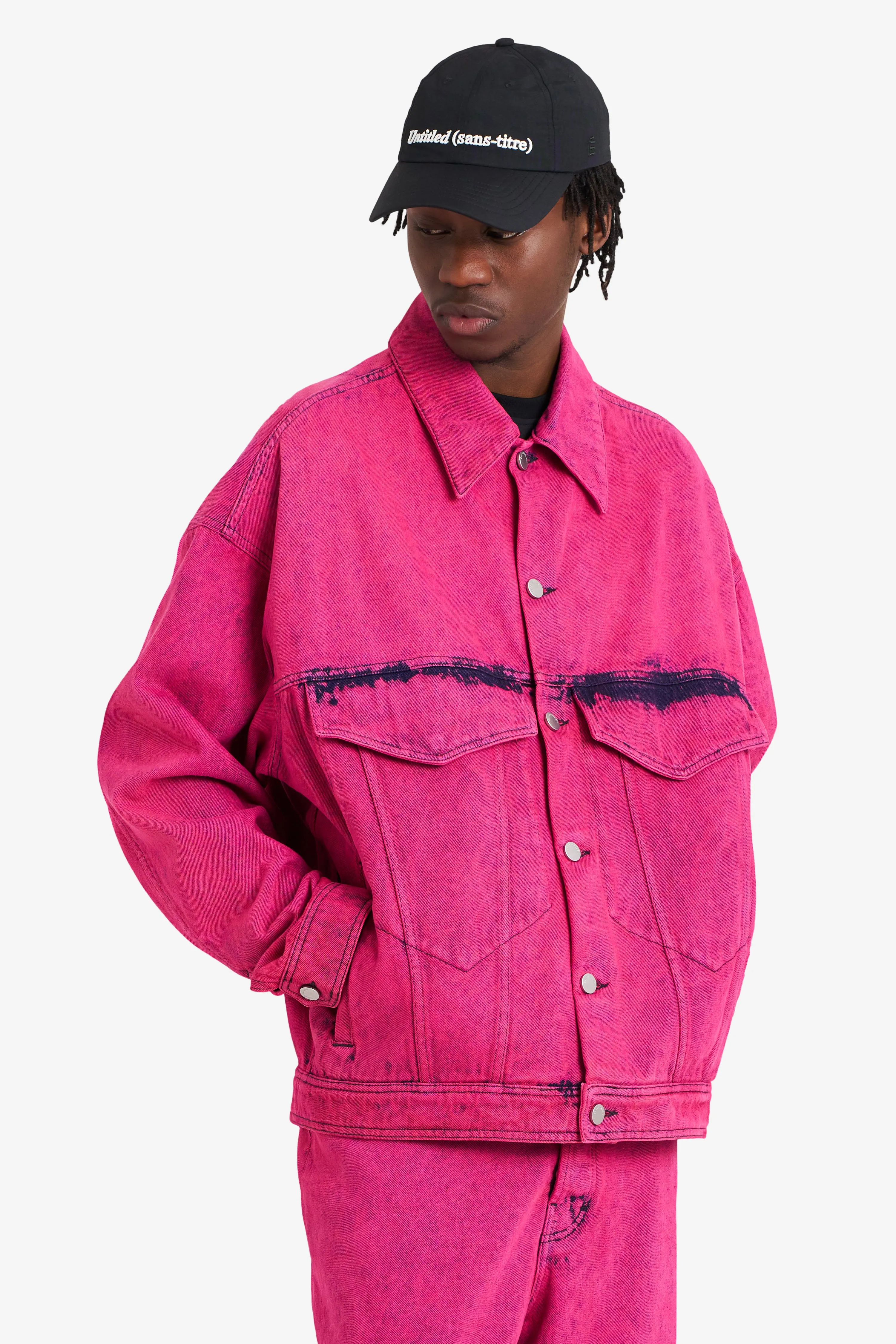 LOOSE DENIM JACKET PINK sold by Etudes Studio product image thumbnail 3
