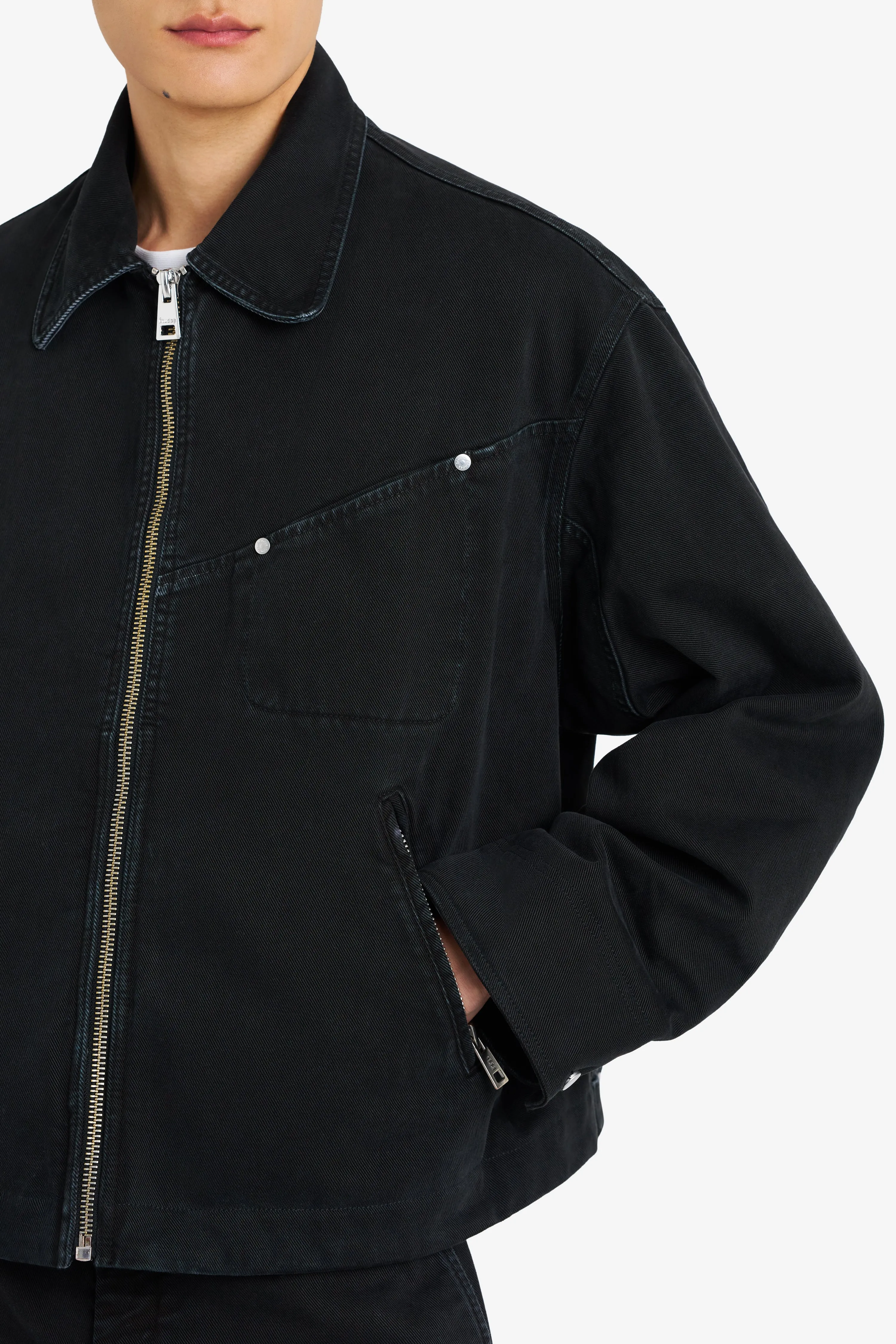 BOXY ZIPPED JACKET BLACK sold by Etudes Studio product image thumbnail 4