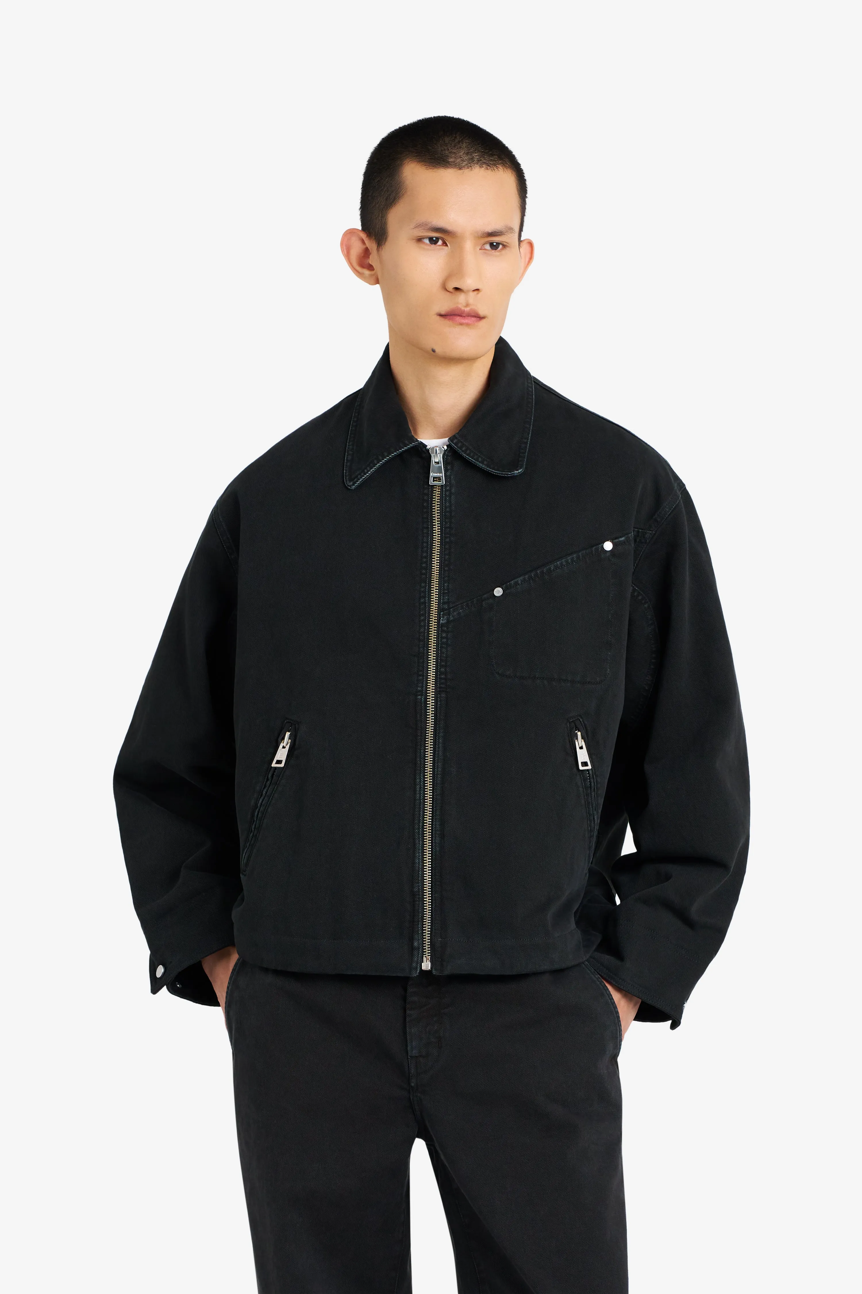 BOXY ZIPPED JACKET BLACK sold by Etudes Studio product image thumbnail 3