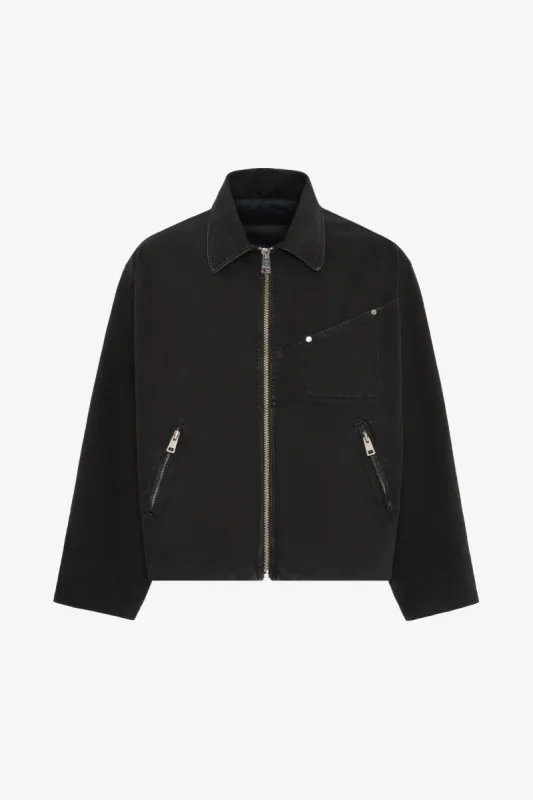 BOXY ZIPPED JACKET BLACK made by Etudes Studio