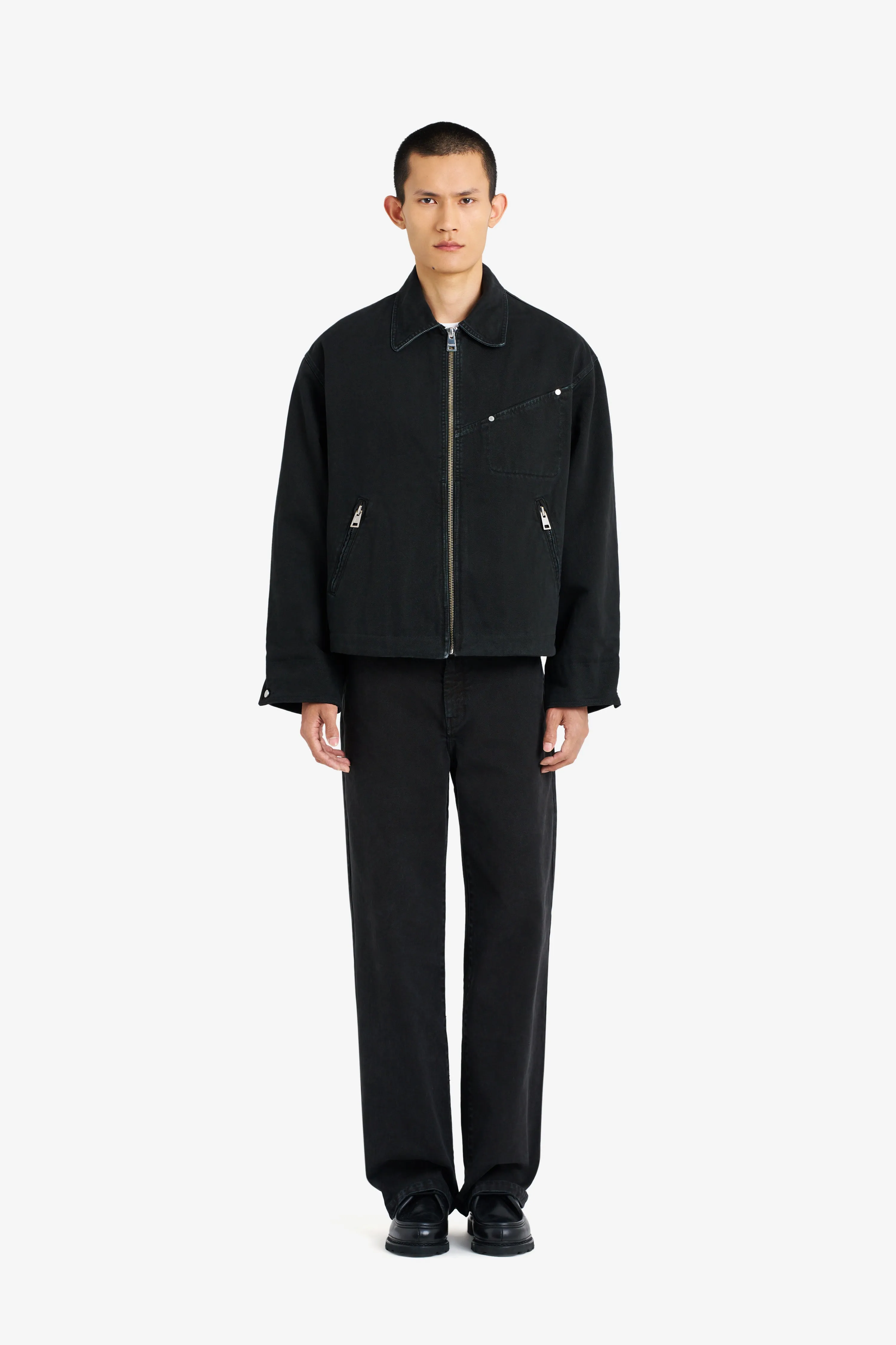 BOXY ZIPPED JACKET BLACK sold by Etudes Studio product image thumbnail 2
