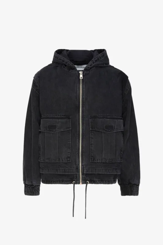 HOODIE DENIM JACKET BLACK sold by Etudes Studio