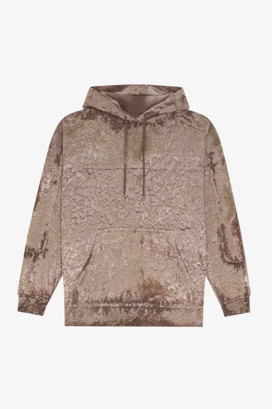 LOOSE RAW EDGES HOODIE BROWN sold by Etudes Studio
