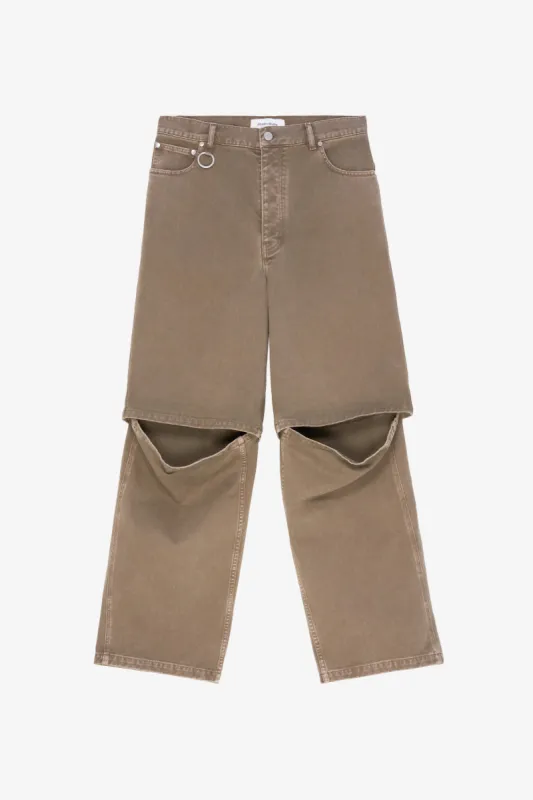 LOOSE JEANS PANT TAN sold by Etudes Studio