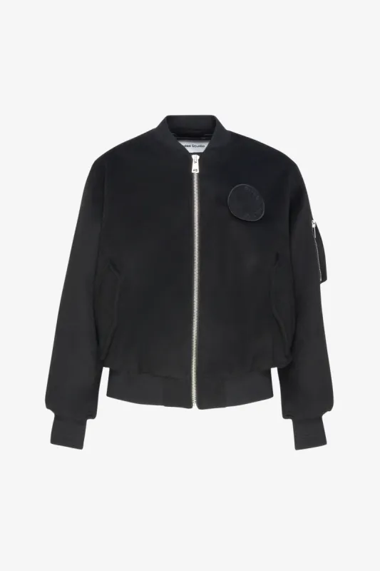 WOOL BOMBER JACKET BLACK sold by Etudes Studio