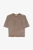 OVERSIZE POCKET TEE SHIRT BROWN sold by Etudes Studio