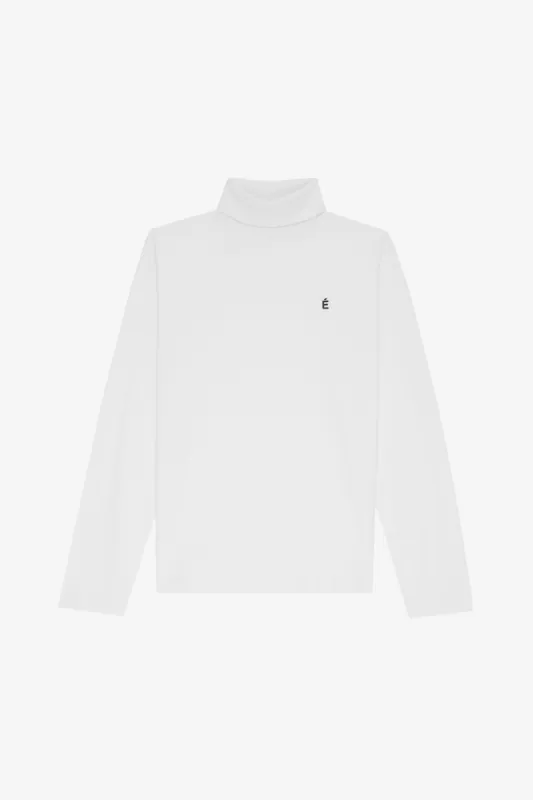 TURTLE NECK TEE SHIRT É WHITE sold by Etudes Studio