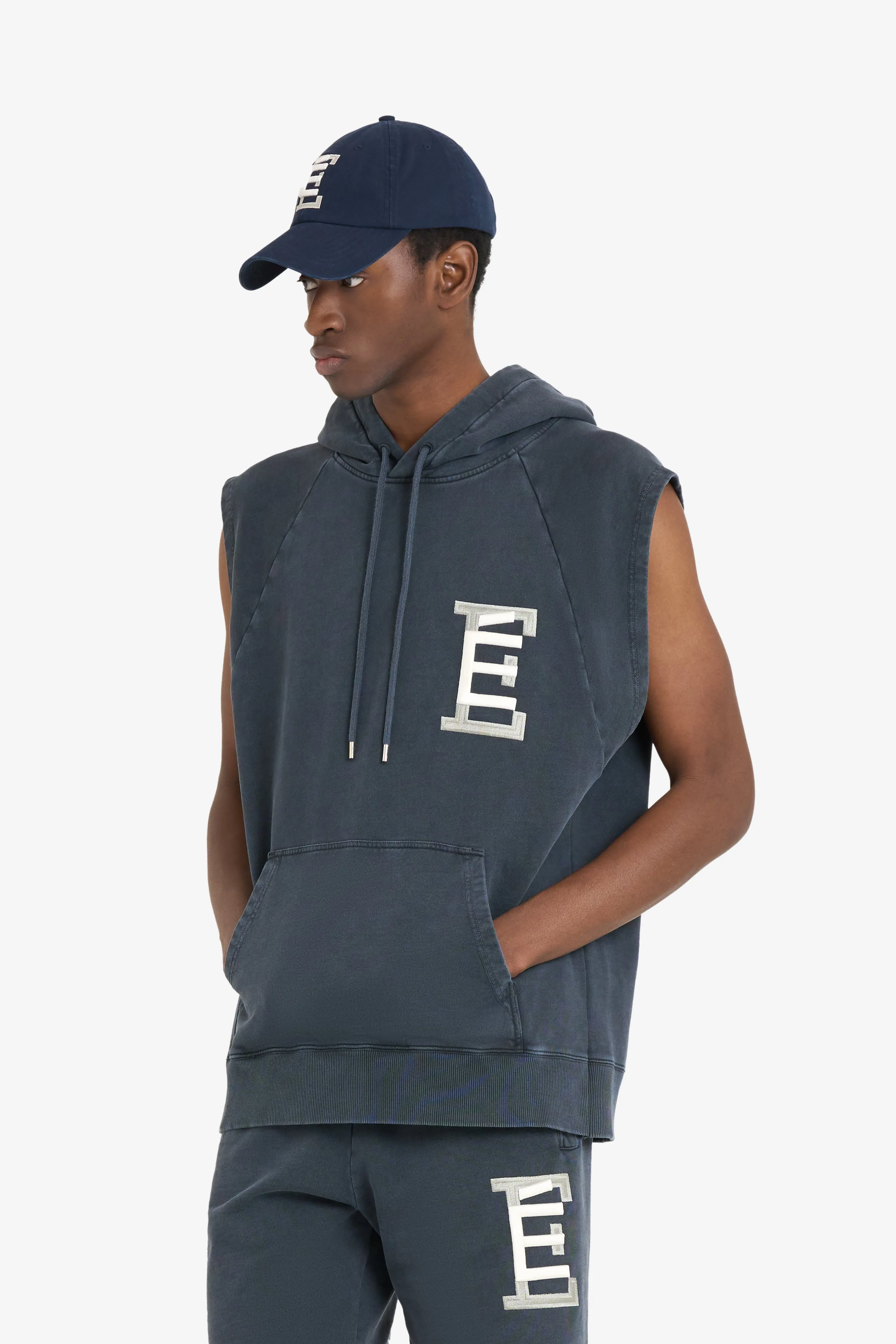 SLEEVELESS LOOSE HOODIE BASEBALL sold by Etudes Studio product image thumbnail 3