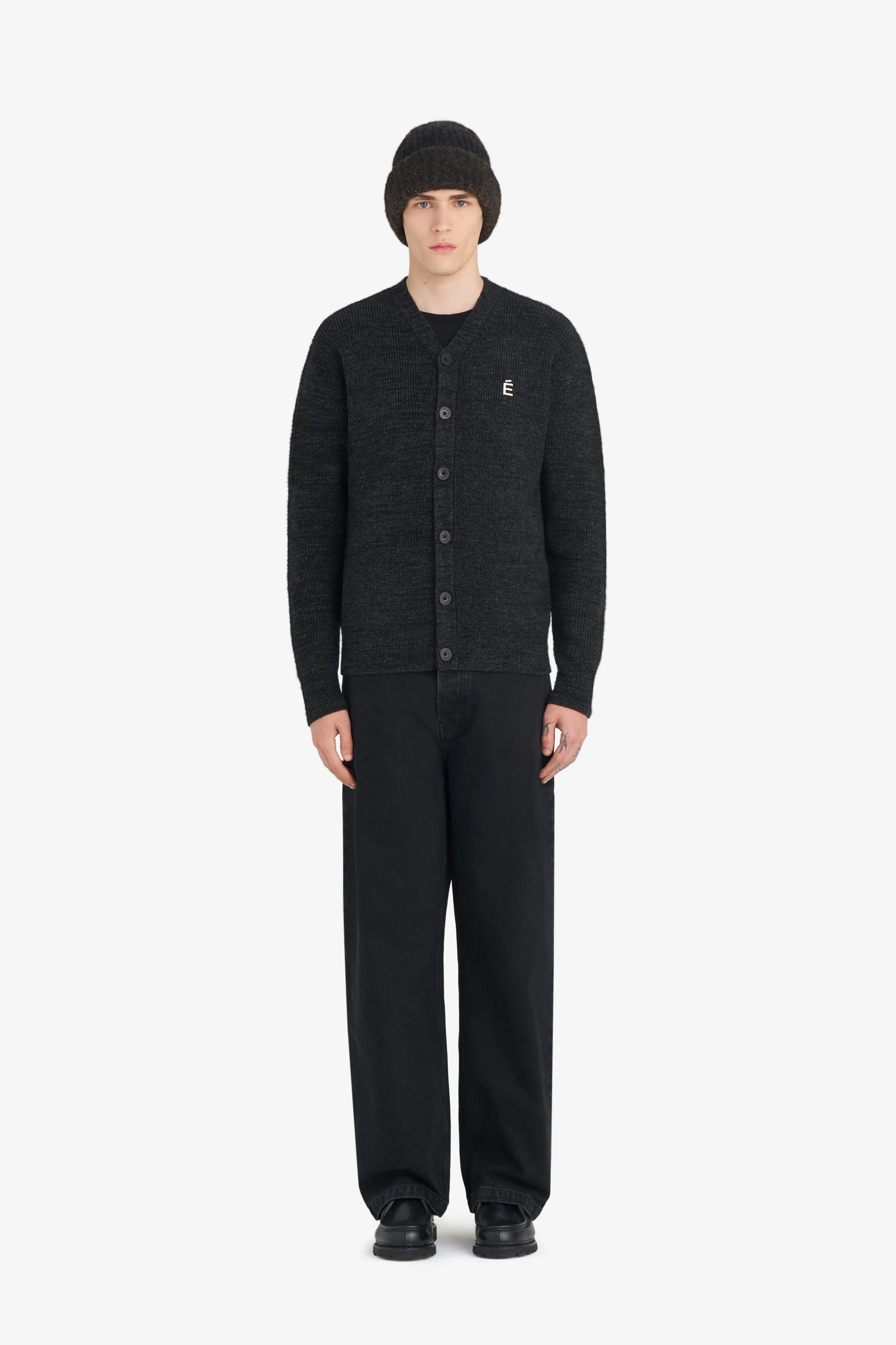 BORIS CARDIGAN ACCENT CARDIGAN - CHARCOAL sold by Etudes Studio product image thumbnail 3
