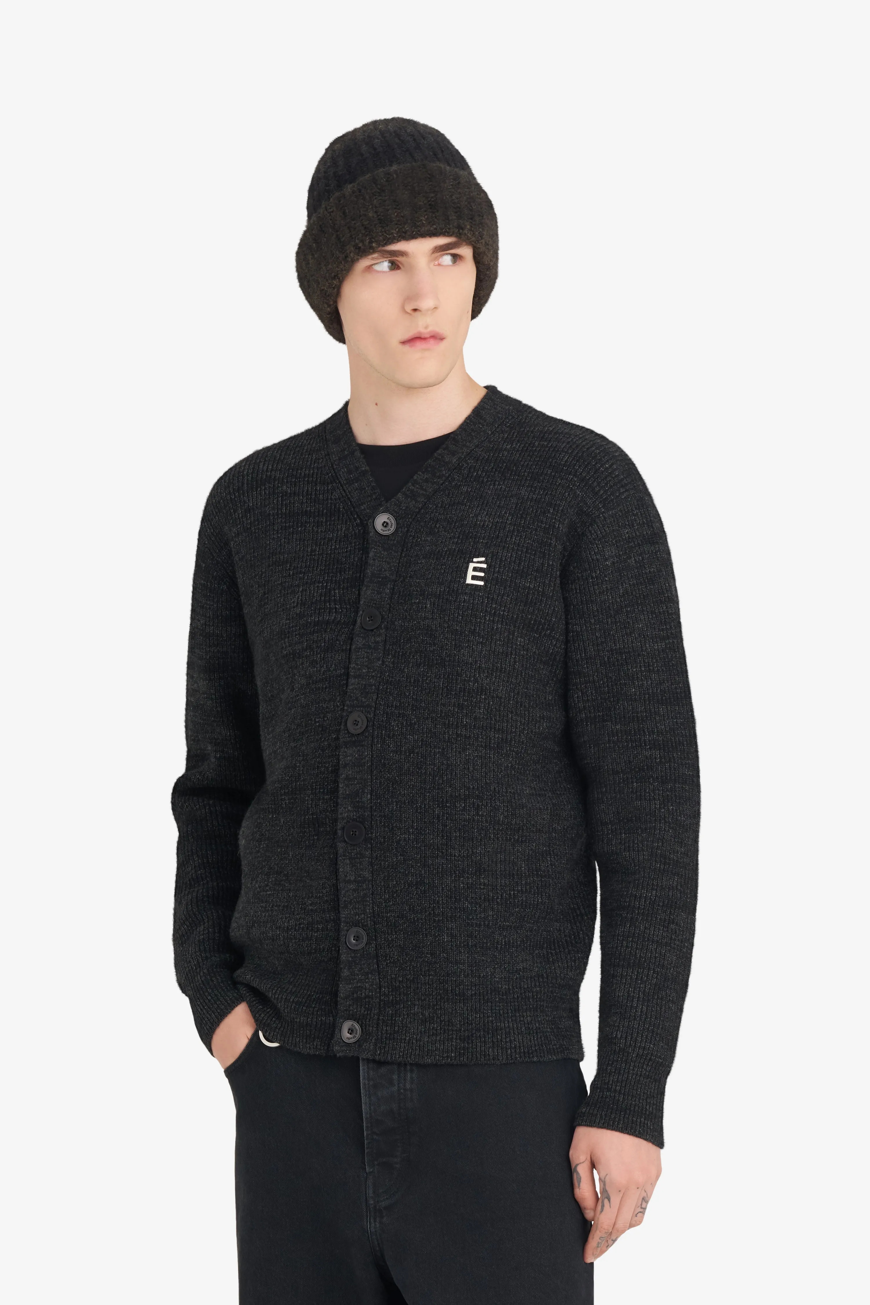 BORIS CARDIGAN ACCENT CARDIGAN - CHARCOAL sold by Etudes Studio product image thumbnail 2