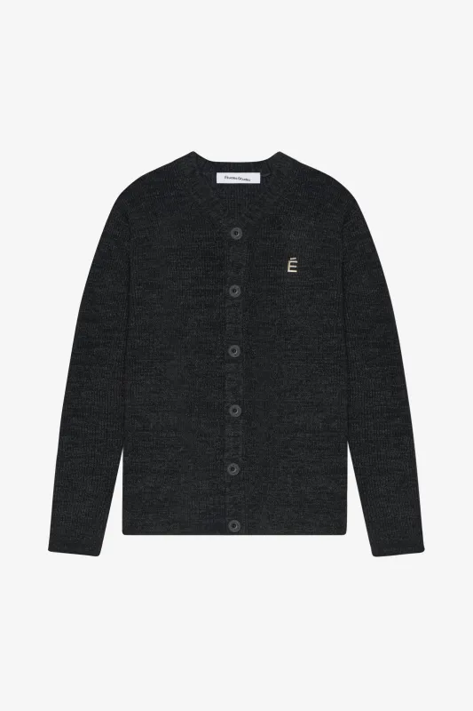 BORIS CARDIGAN ACCENT CARDIGAN - CHARCOAL made by Etudes Studio