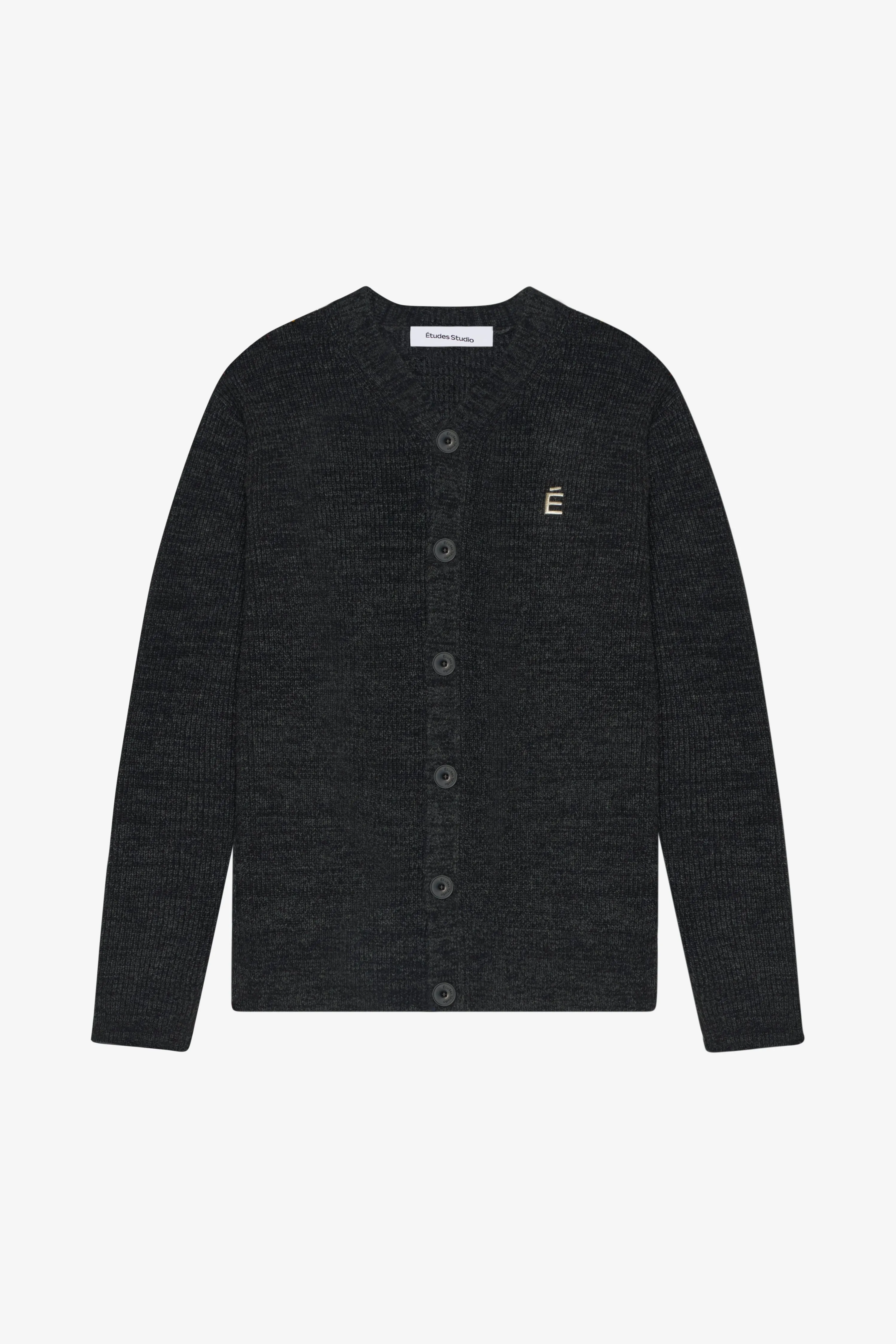 BORIS CARDIGAN ACCENT CARDIGAN - CHARCOAL sold by Etudes Studio