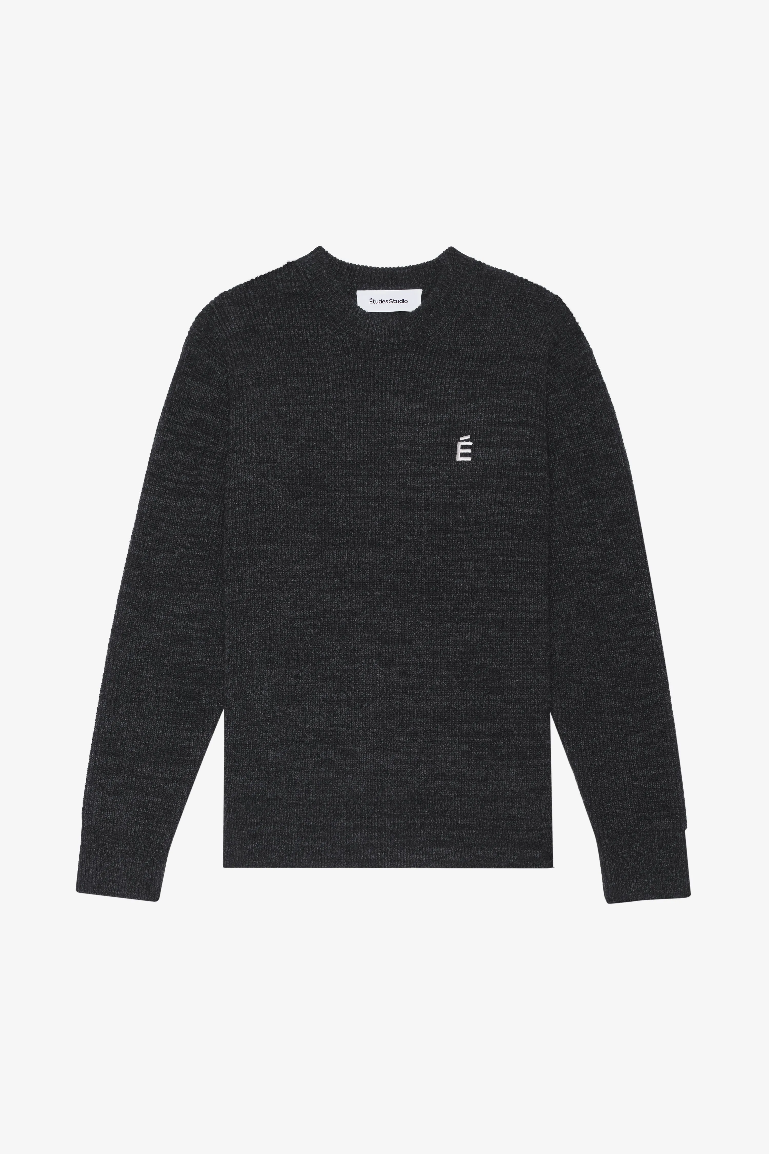 BORIS ACCENT SWEATER - CHARCOAL sold by Etudes Studio
