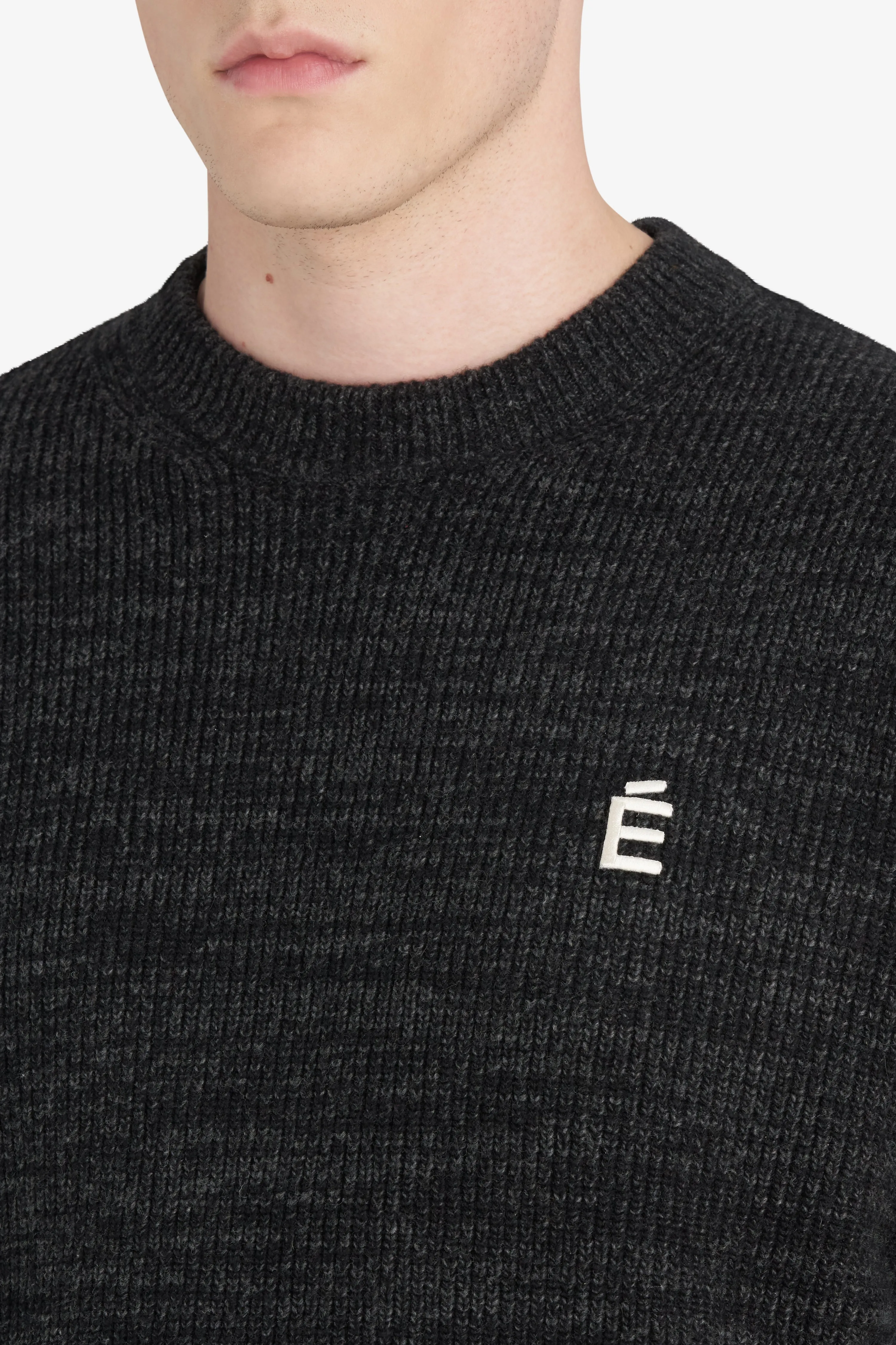 BORIS ACCENT SWEATER - CHARCOAL sold by Etudes Studio product image thumbnail 5