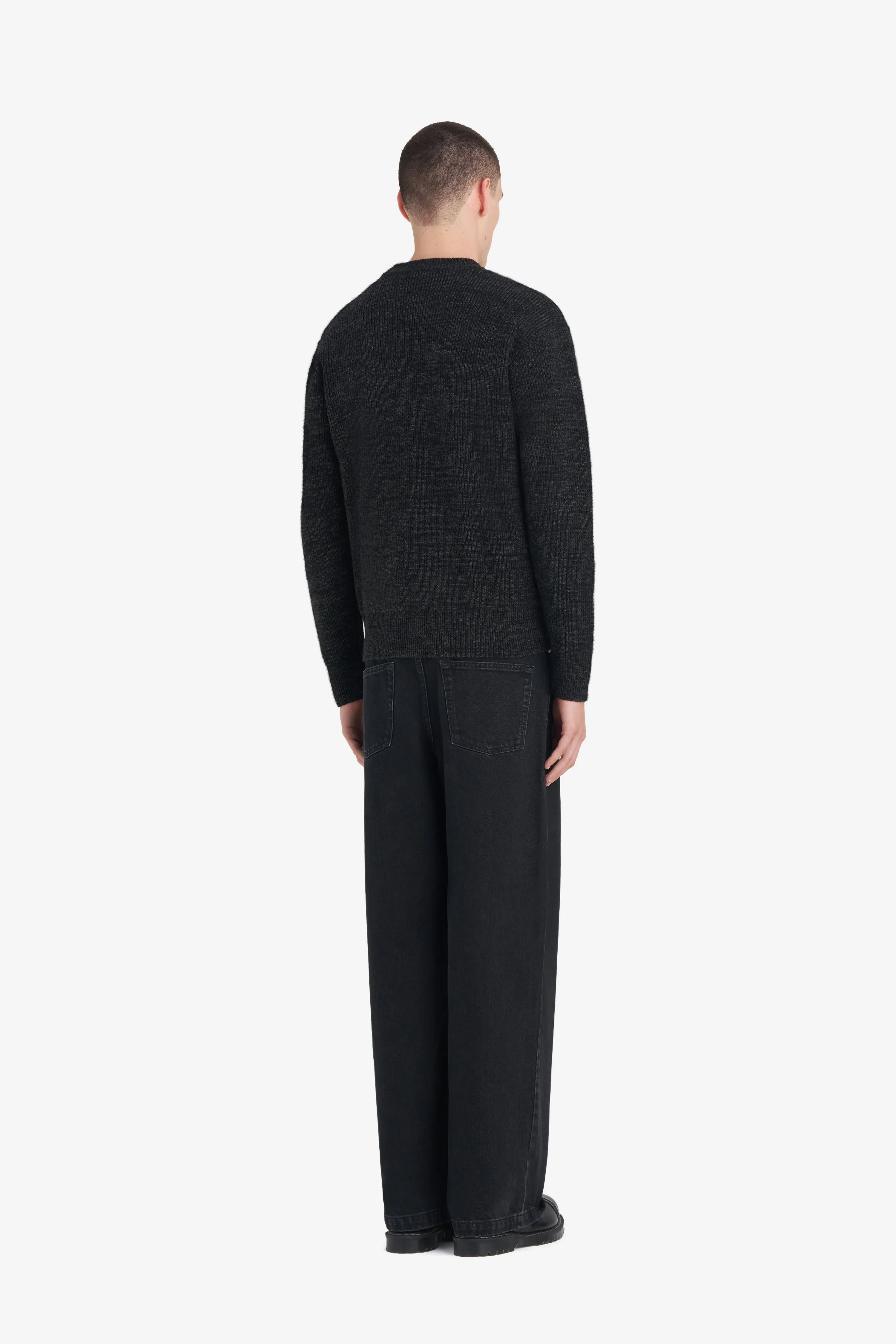 BORIS ACCENT SWEATER - CHARCOAL sold by Etudes Studio product image thumbnail 4