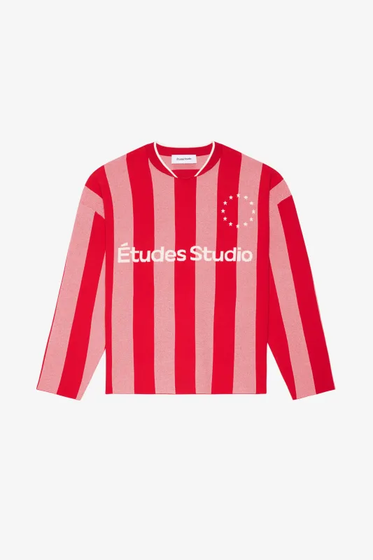 SOCCER LONG SLEEVES T-SHIRT STRIPED sold by Etudes Studio