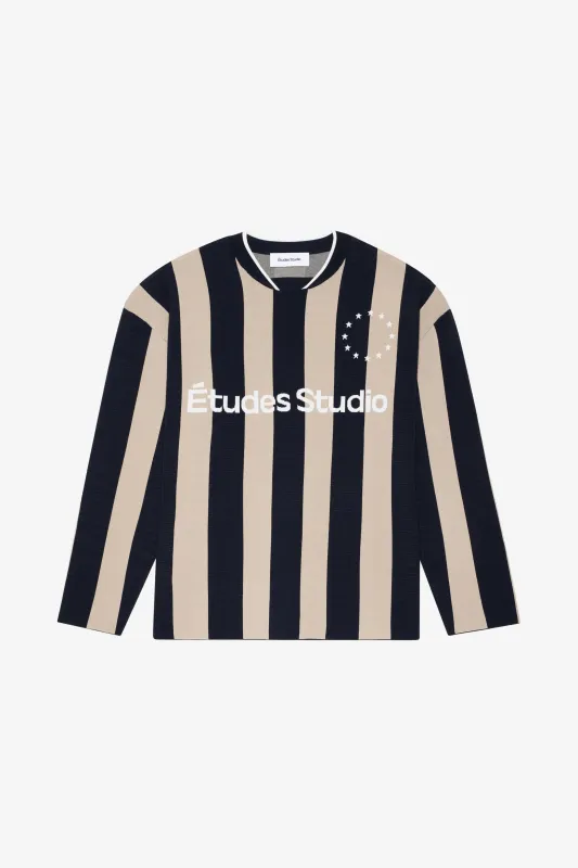 SOCCER LONG SLEEVES T-SHIRT STRIPED sold by Etudes Studio