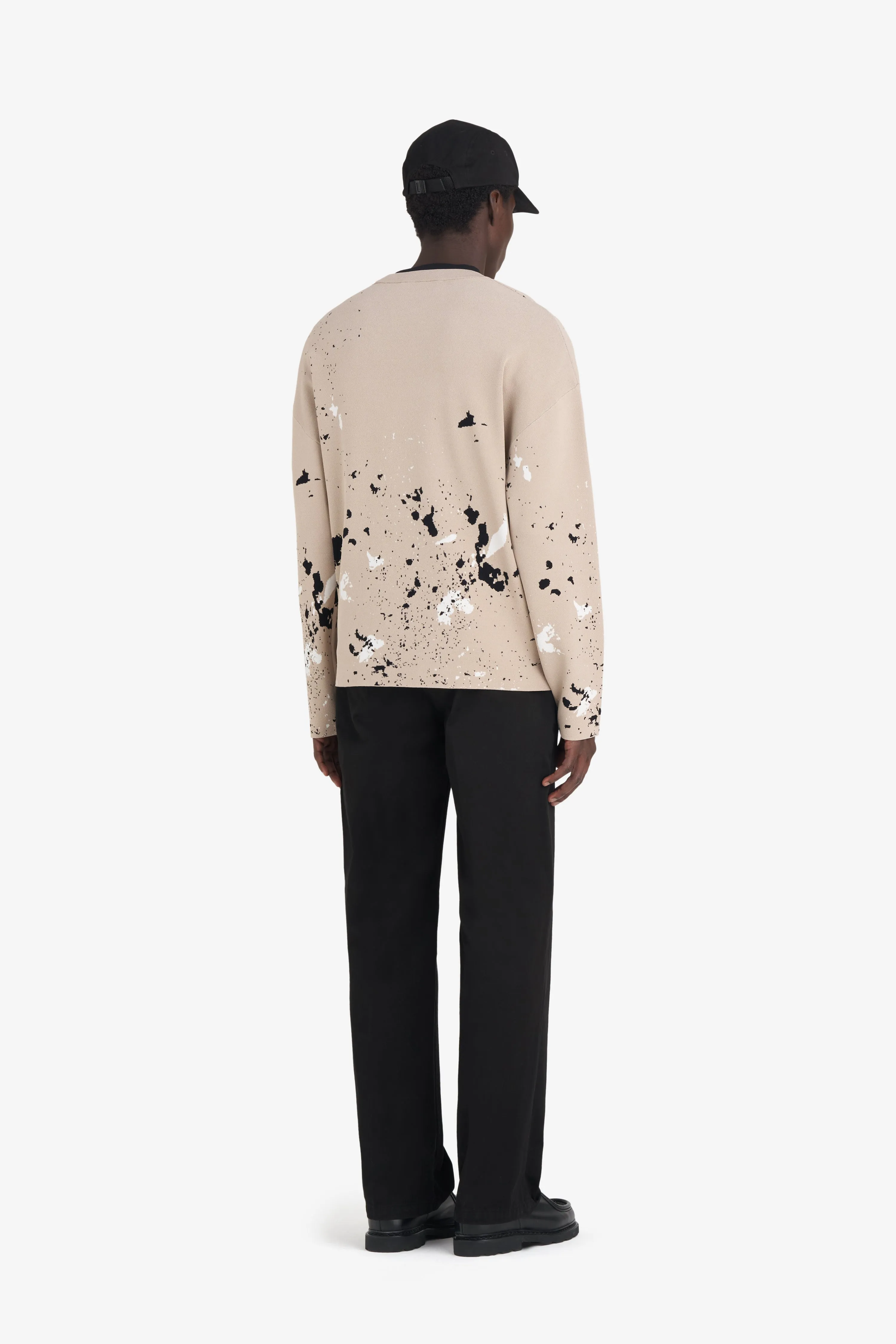 JACQUARD LONG SLEEVES ROUND NECK SPLASH sold by Etudes Studio product image thumbnail 4