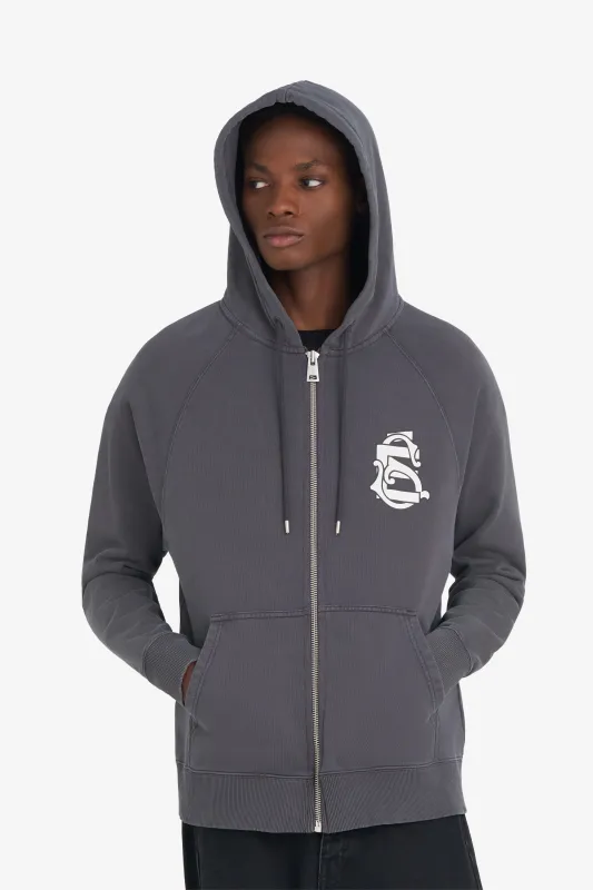 LOOSE ZIP HOODIE EMBLEM sold by Etudes Studio