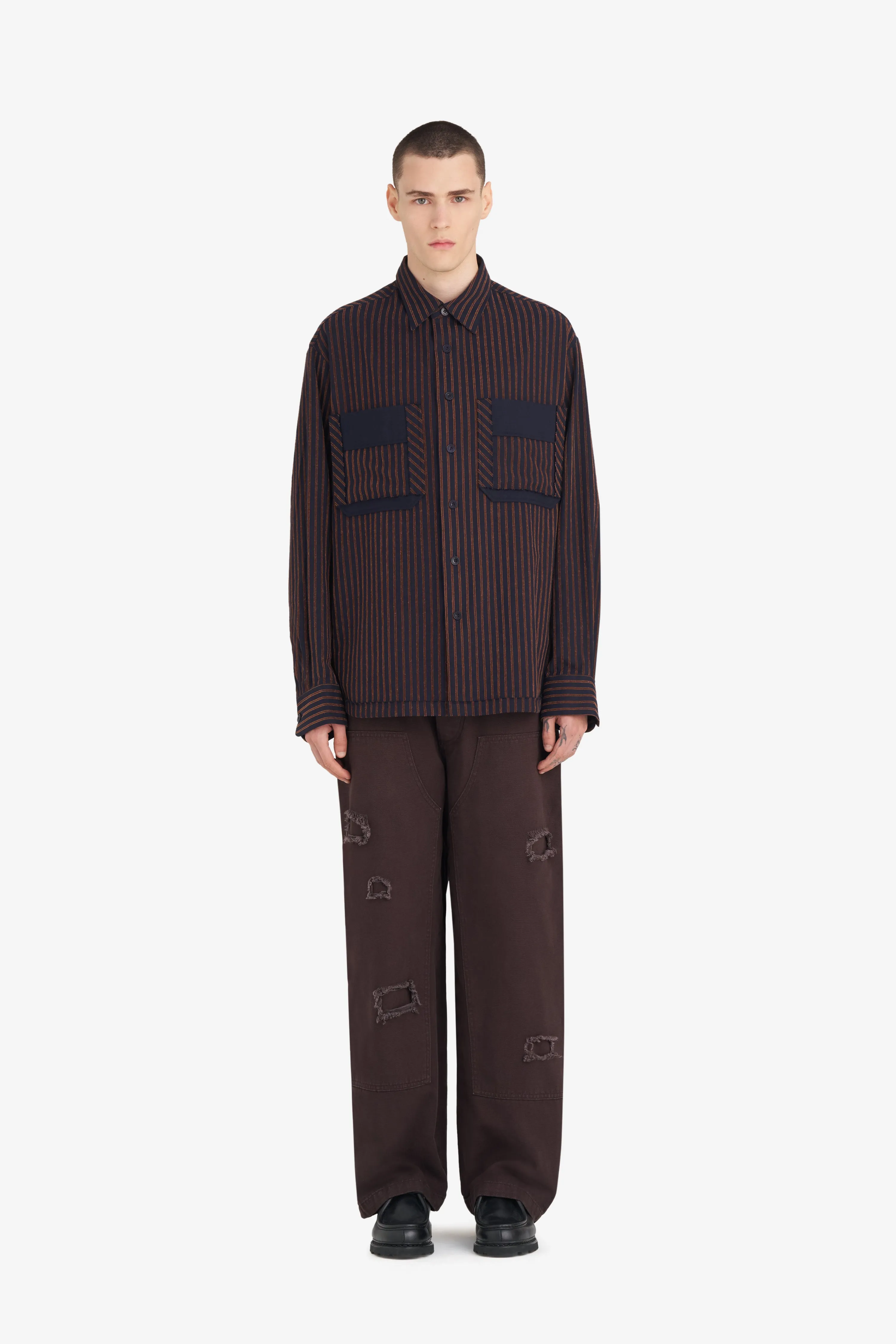 FLANNEL SHIRT STRIPED sold by Etudes Studio product image thumbnail 3