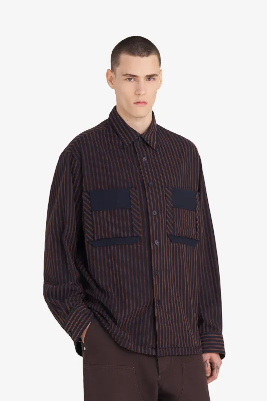FLANNEL SHIRT STRIPED sold by Etudes Studio