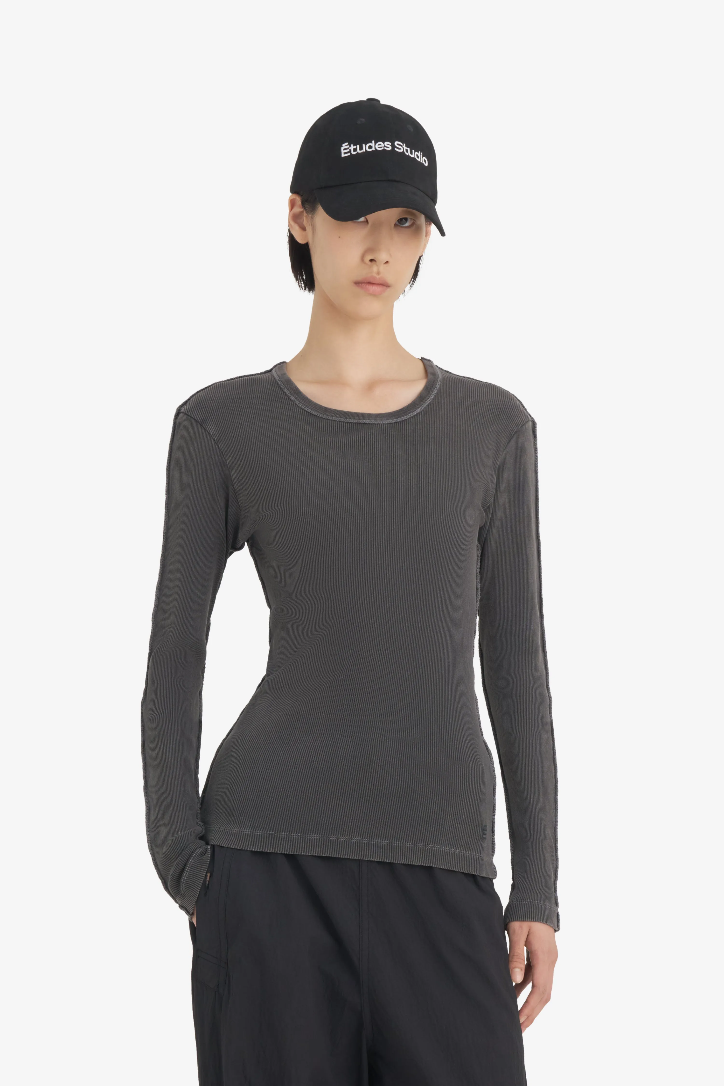 RIB LONG SLEEVES T-SHIRT WASH sold by Etudes Studio product image thumbnail 2