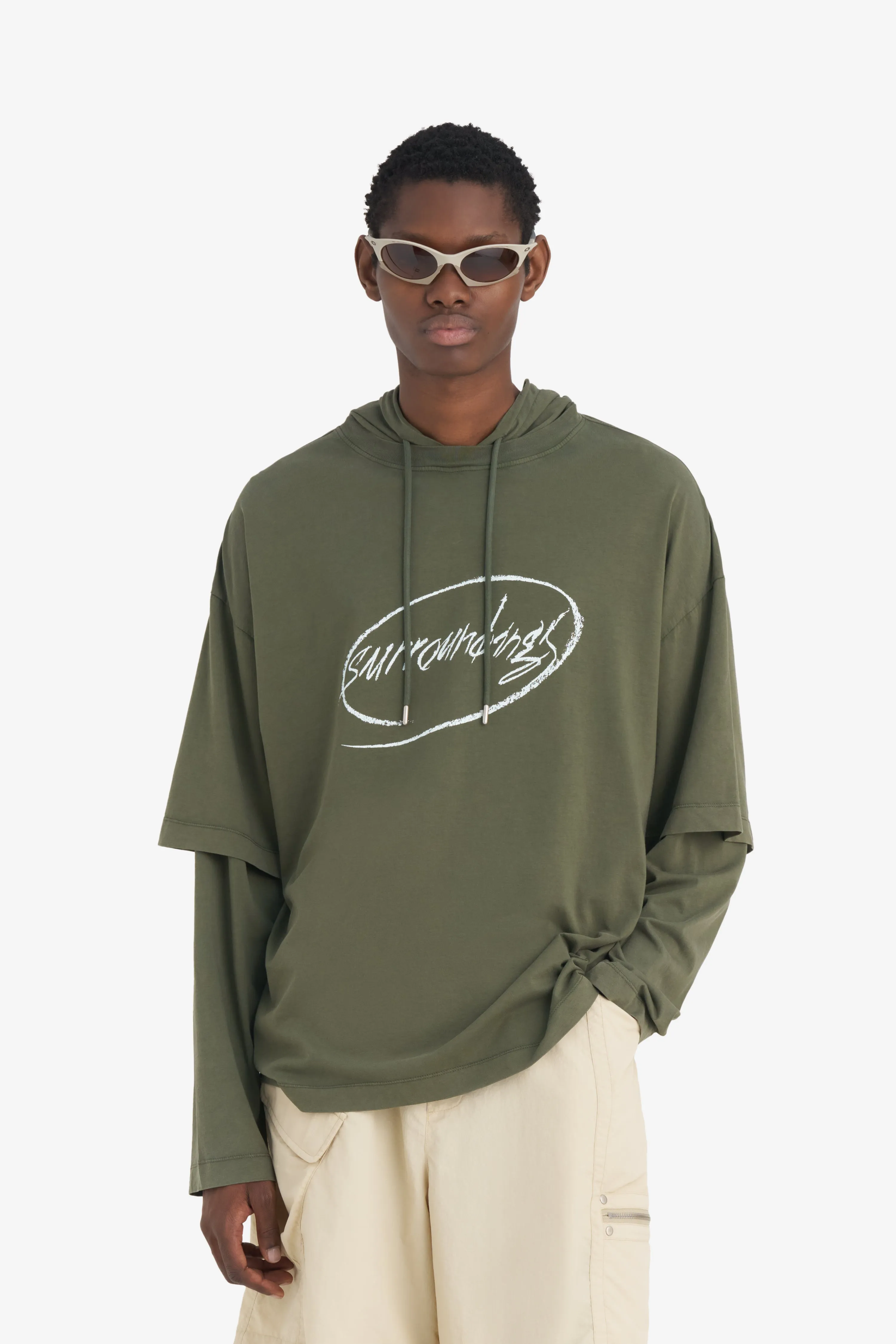 HOODED T-SHIRT SURROUNDINGS sold by Etudes Studio product image thumbnail 2