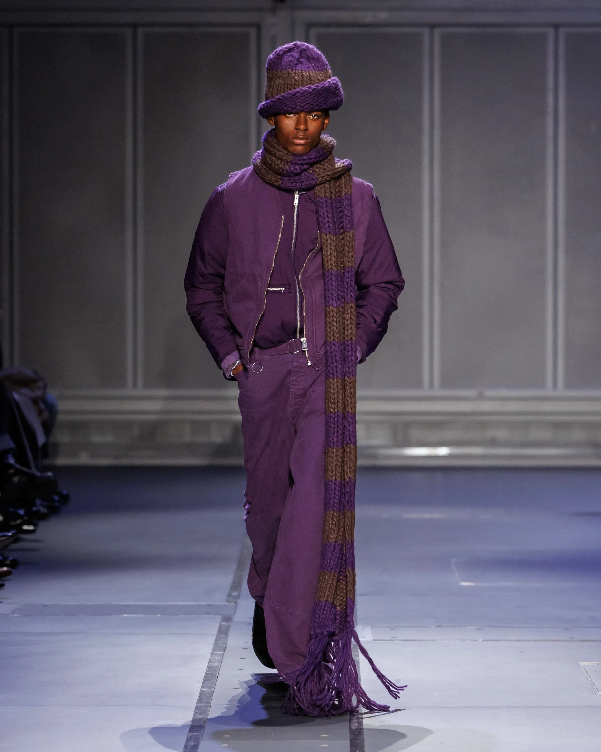 FIGURE SCARF SCARF - PURPLE sold by Etudes Studio product image thumbnail 2