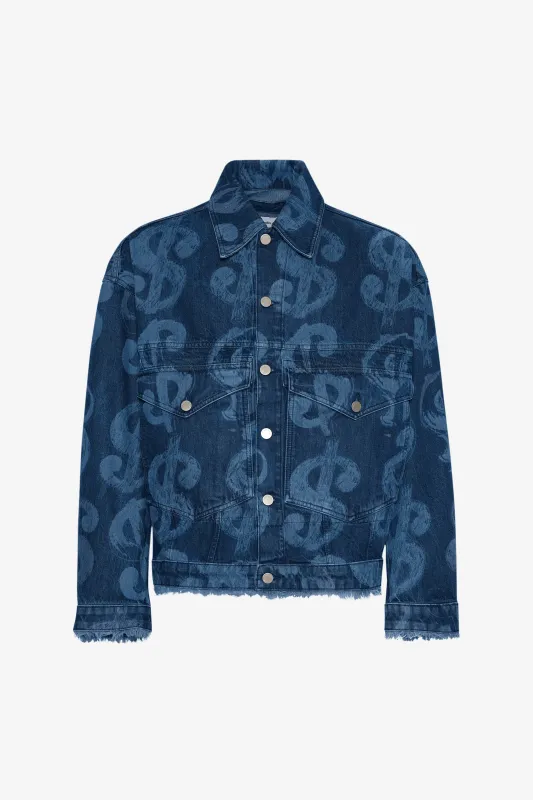LOOSE DENIM JACKET ANDY WARHOL made by Etudes Studio