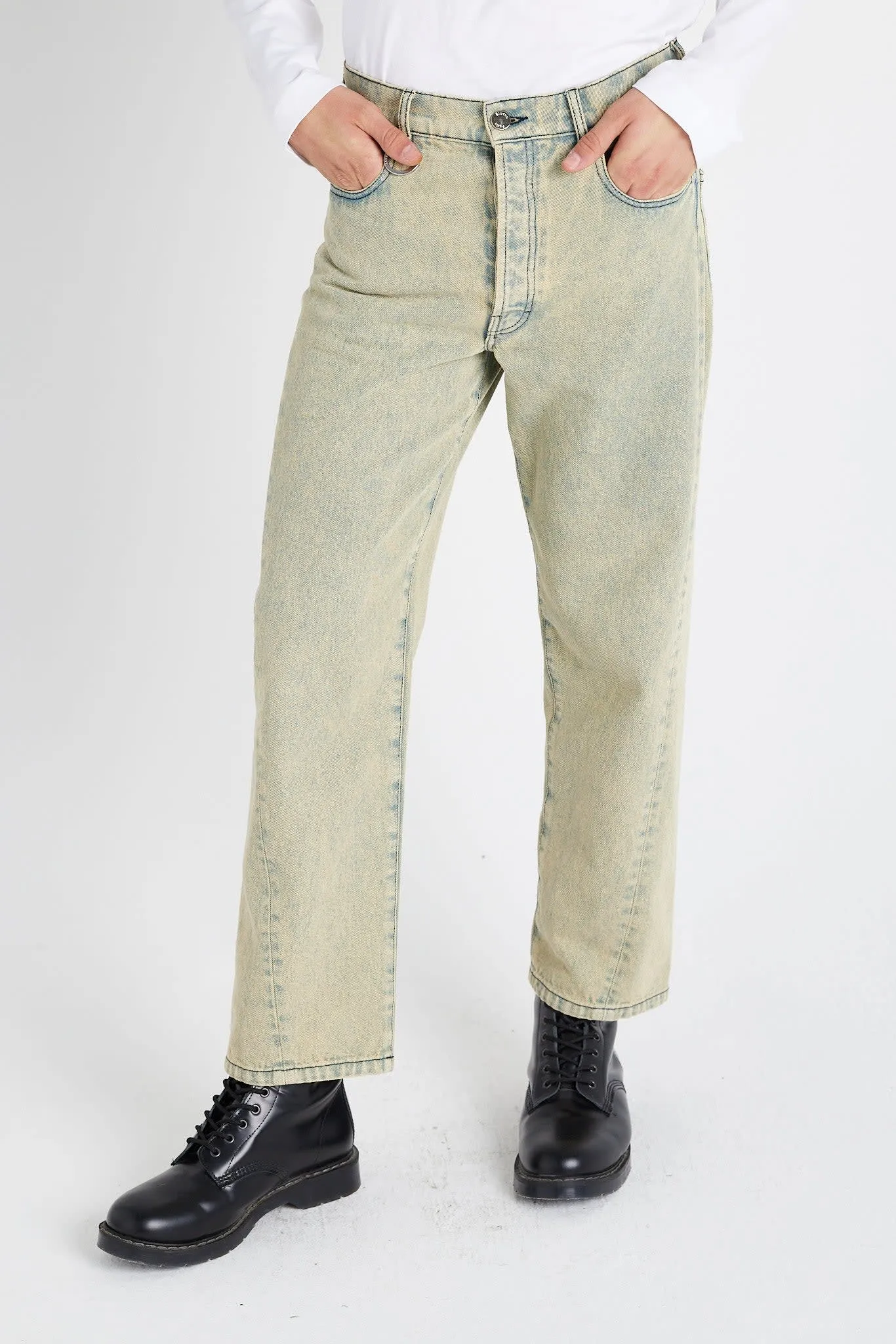 SIDE DENIM OVERDYED YELLOW sold by Etudes Studio product image thumbnail 4