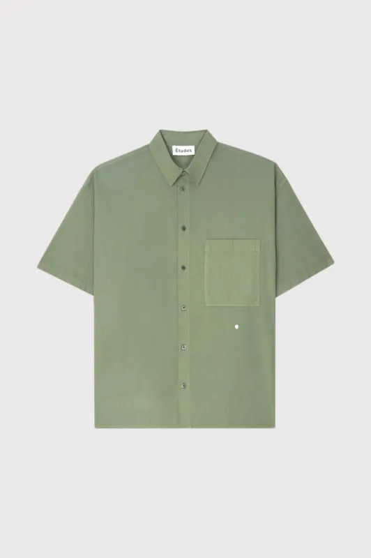 ILLUSION SS POPLIN STARS OLIVE sold by Etudes Studio