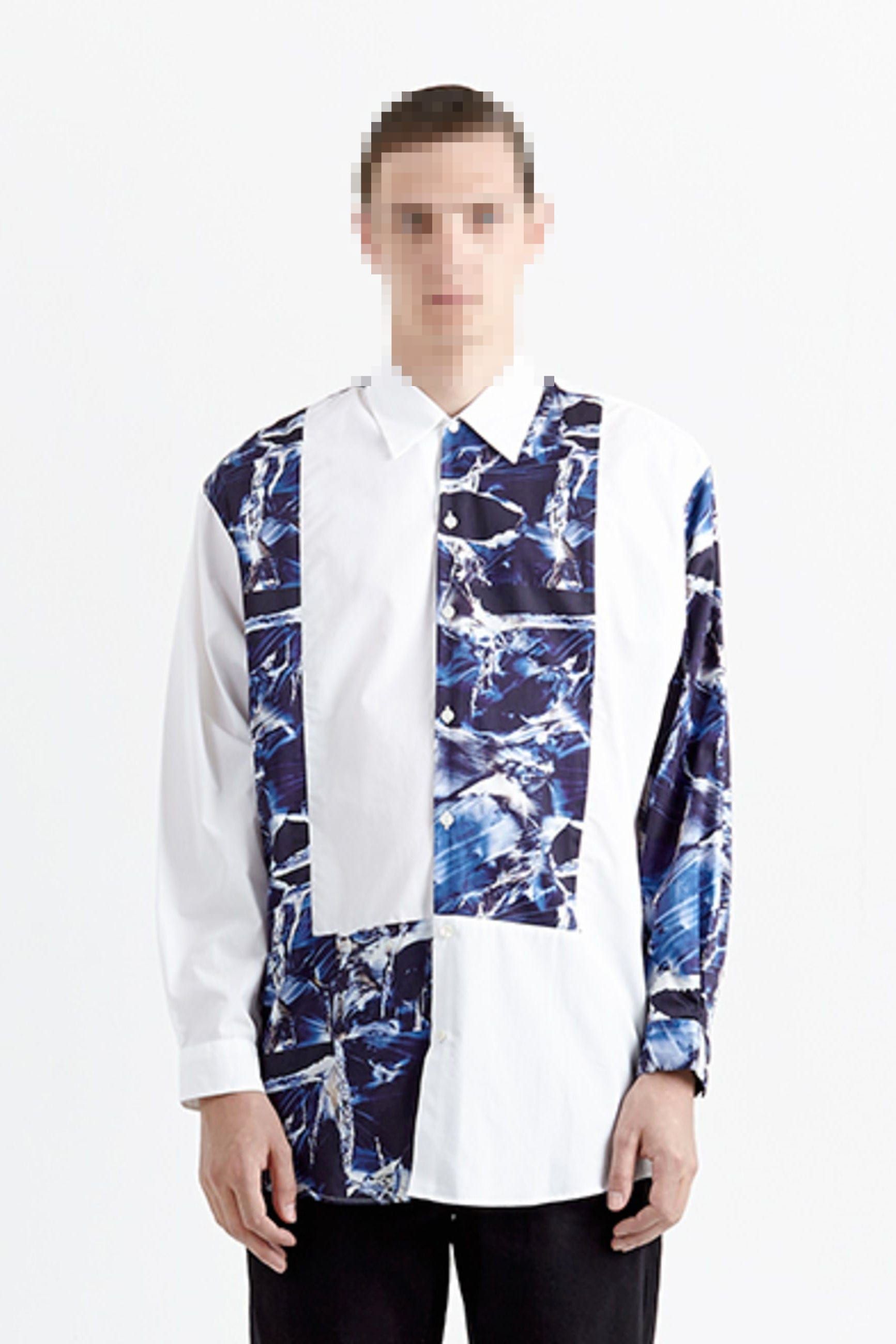 Ombre Shirt PW White Marble sold by Etudes Studio