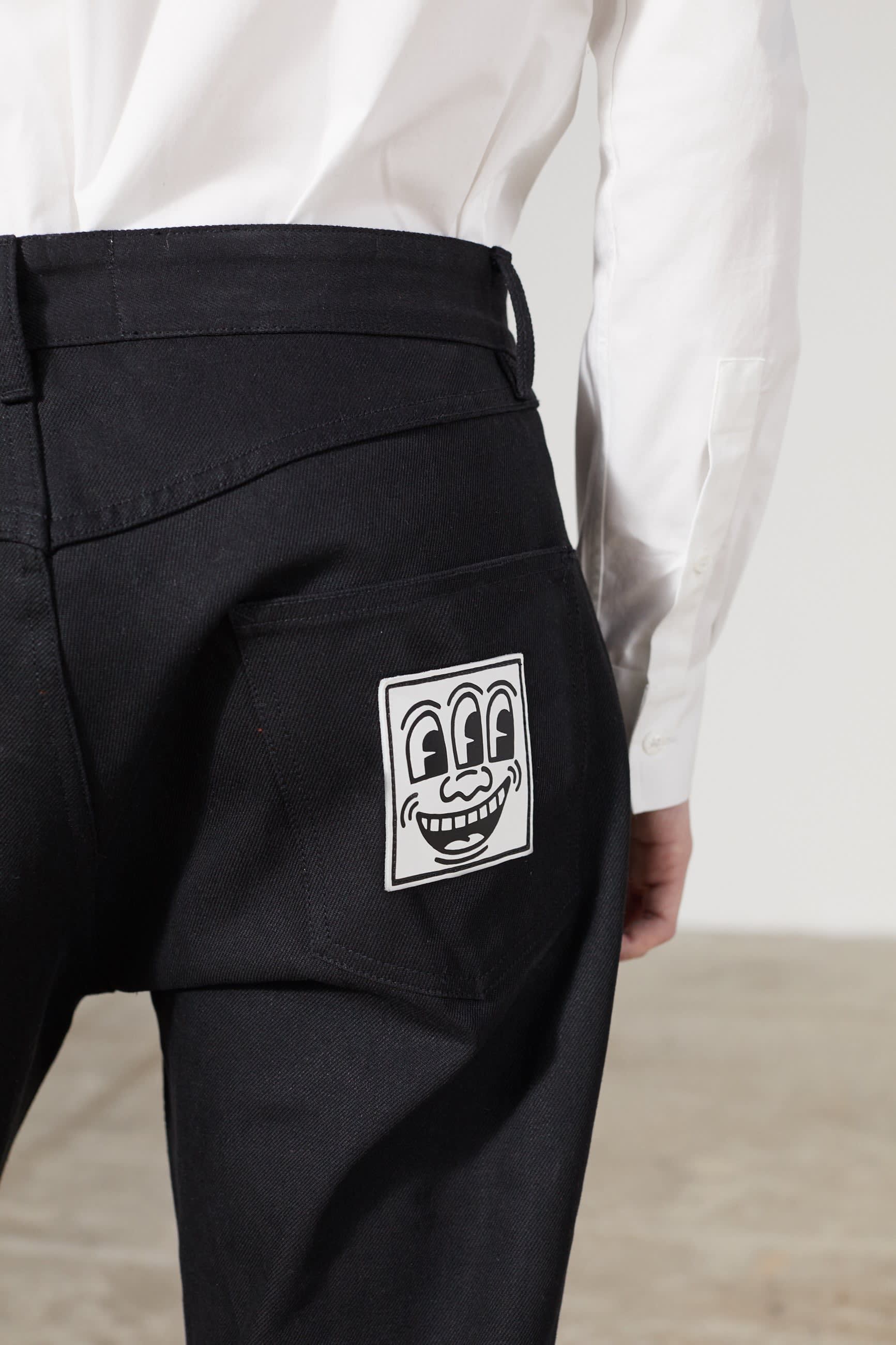 CORNER DENIM KEITH HARING BLACK TROUSERS sold by Etudes Studio product image thumbnail 2