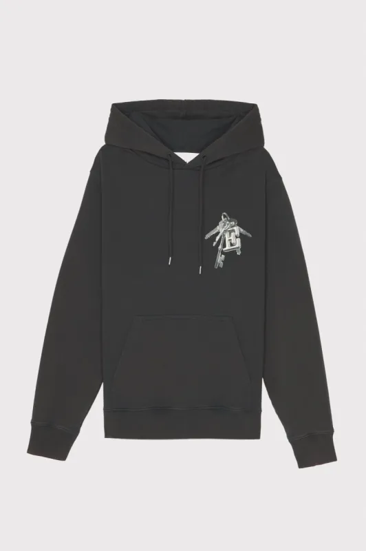 HOODIE LOVELOCK BLACK WASHED sold by Etudes Studio