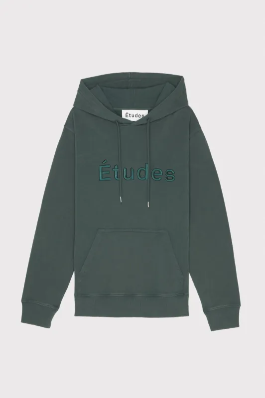 HOODIE ETUDES DK GREEN WASHED sold by Etudes Studio
