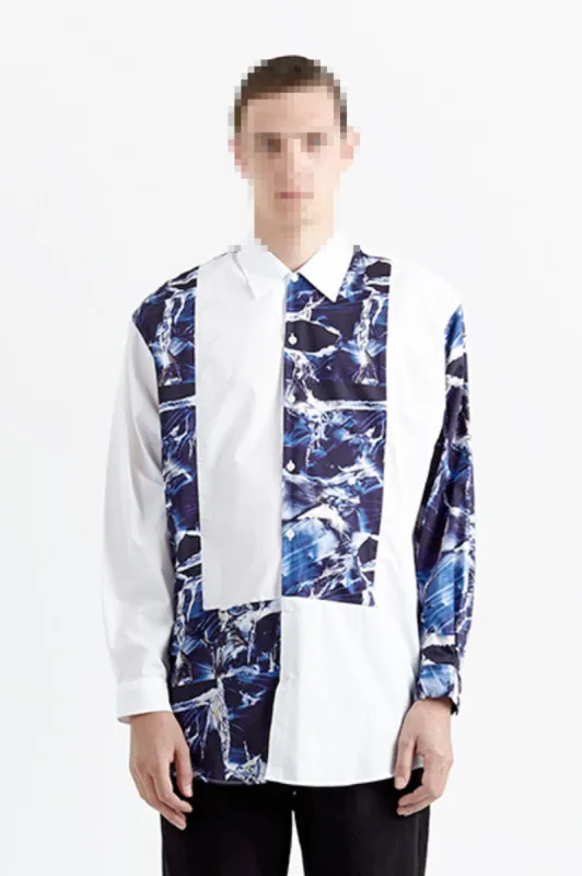 Ombre Shirt PW White Marble sold by Etudes Studio