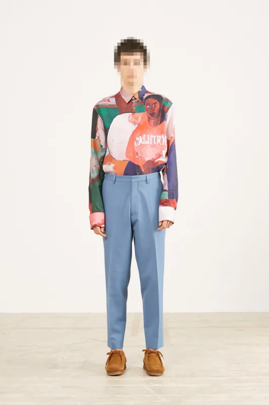 REVOLTE TROUSERS SKY BLUE sold by Etudes Studio