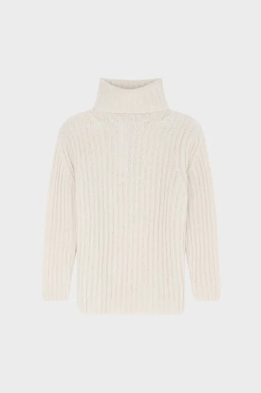 TURTLENECK HEATHER ECRU sold by Etudes Studio