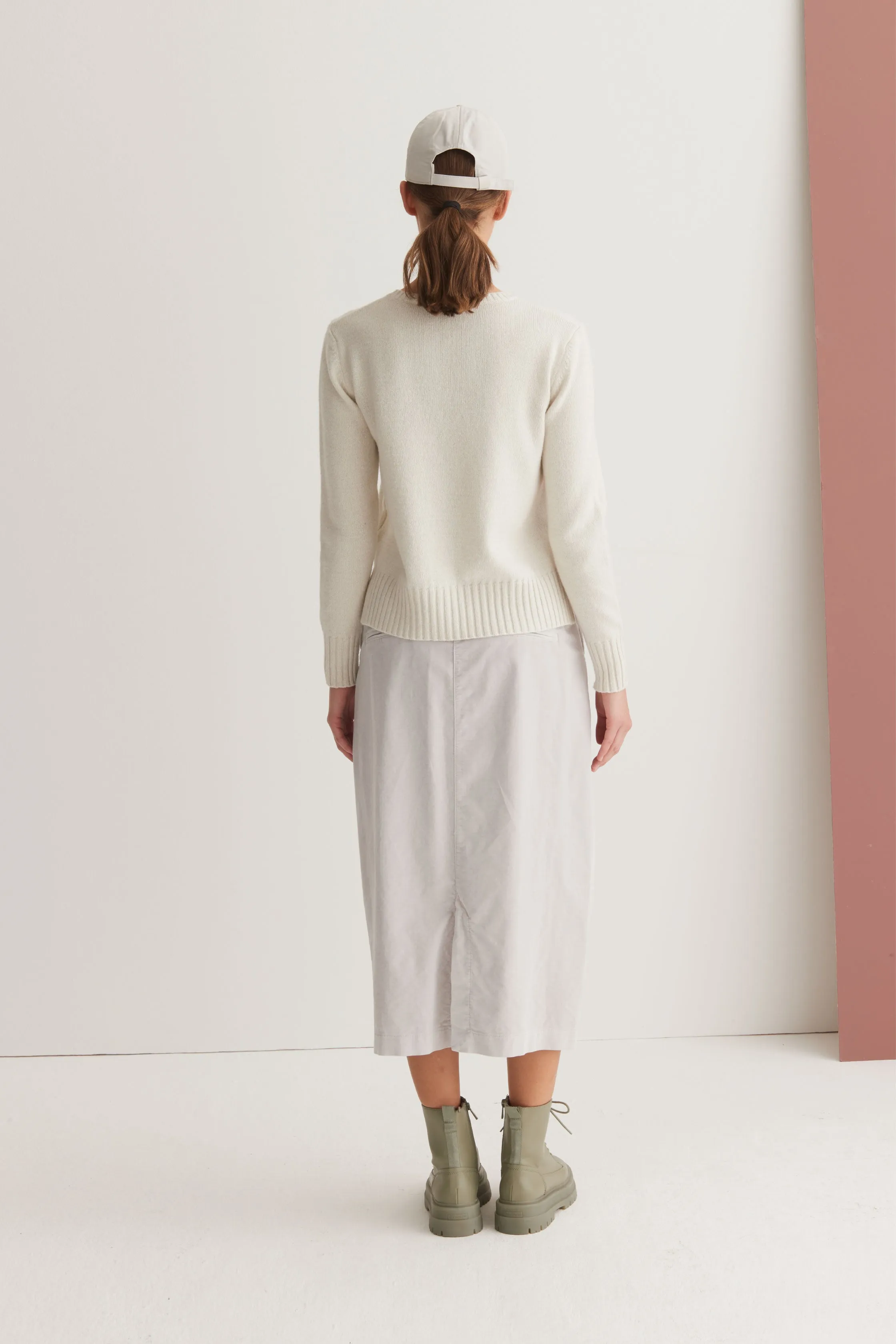 Chino-Inspired Midi Skirt Garment Dyed 256U 0498 sold by European Culture product image thumbnail 4