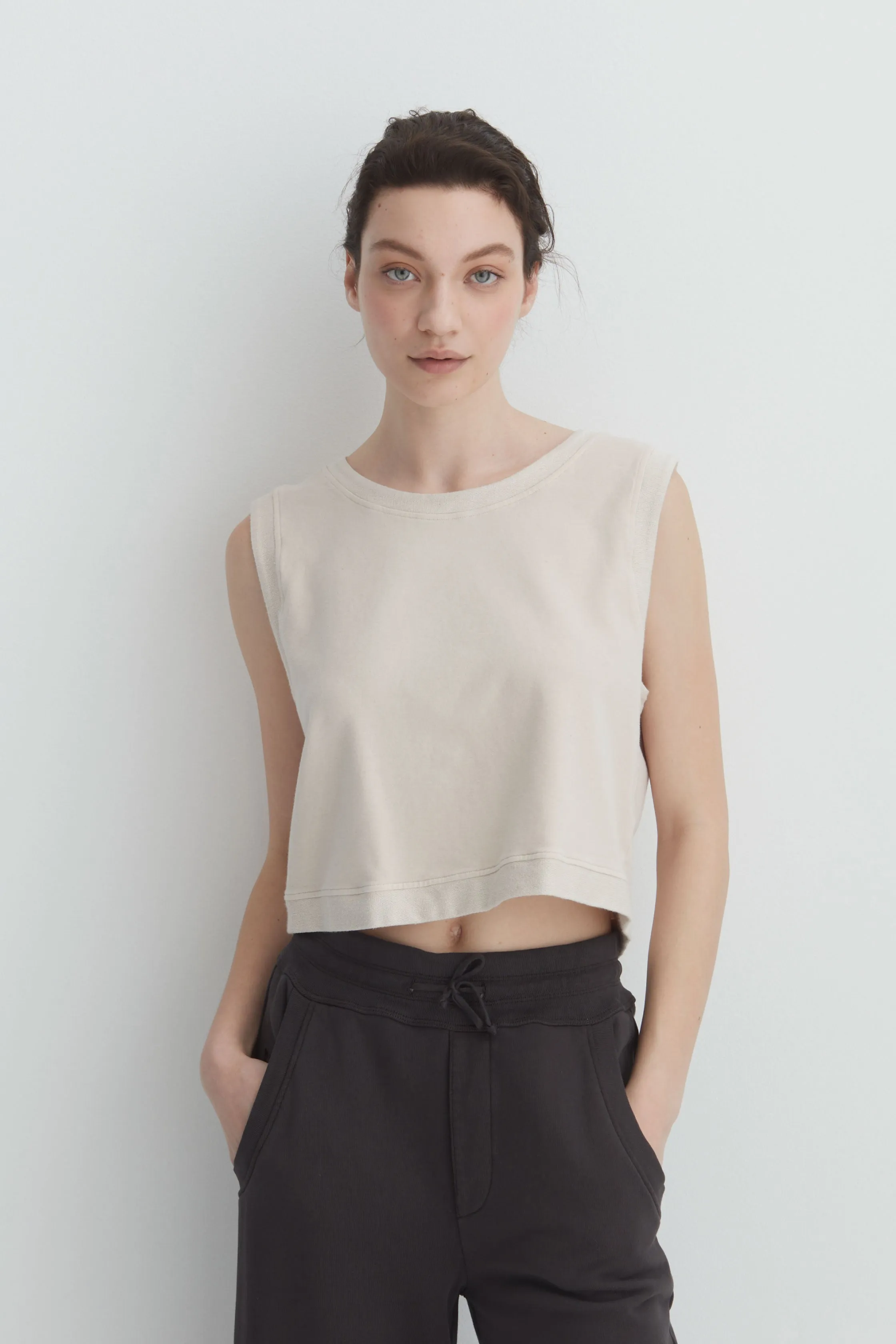 Cotton Jogger Pants Garment Dyed 06QU 1045 sold by European Culture product image thumbnail 2