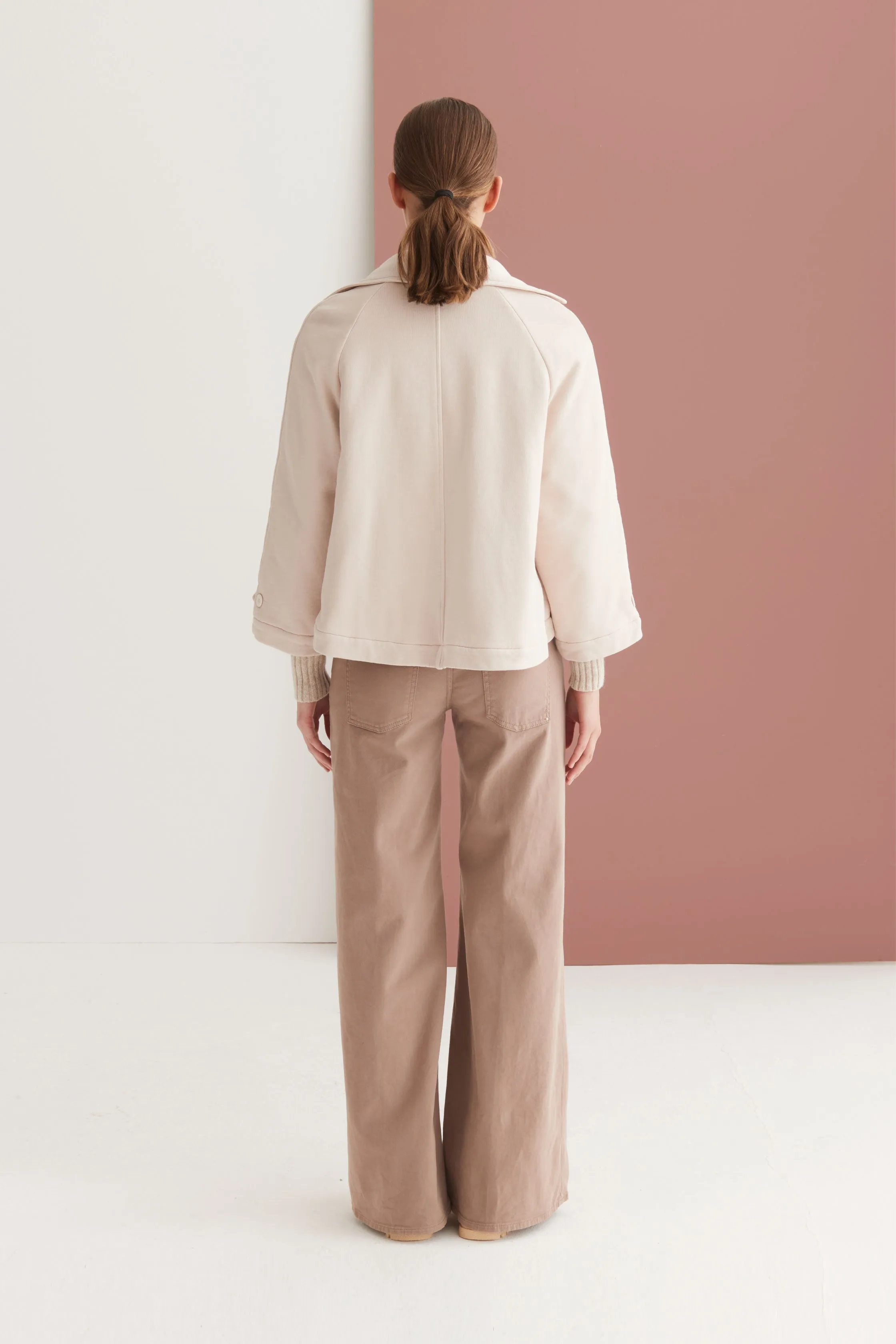 Double-Breasted Cotton Blazer Garment Dyed 75D0 1047 sold by European Culture product image thumbnail 3