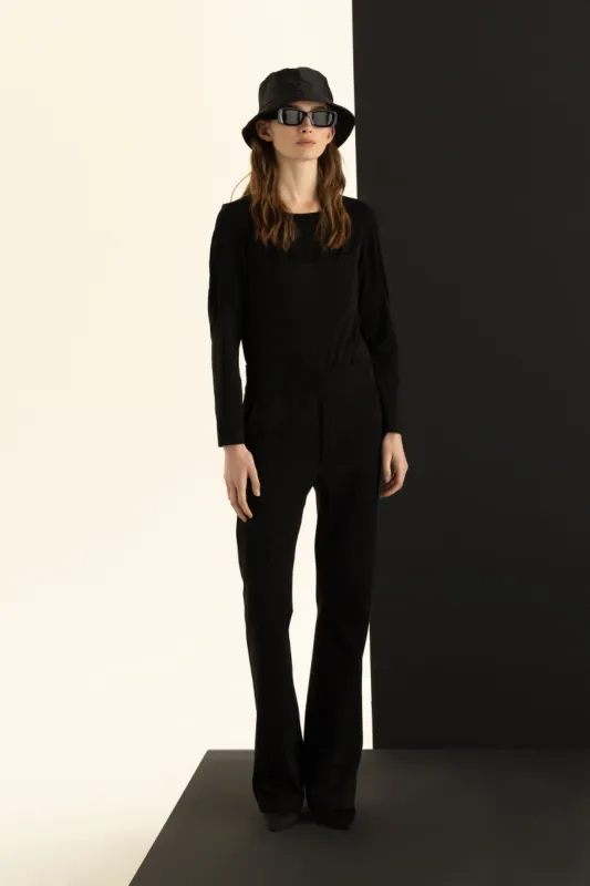 Long Sleeve T-shirt with Cuts Garment Dyed 388U 2841 sold by European Culture