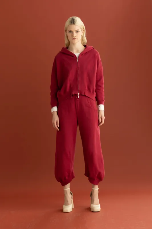 Cotton Fleece Jogging Pants Garment Dyed 06QU 1047 sold by European Culture