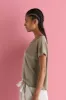 Relaxed-Fit Linen Top with Short Sleeves M530 9500 sold by European Culture