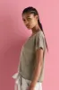 Relaxed-Fit Linen Top with Short Sleeves M530 9500 sold by European Culture