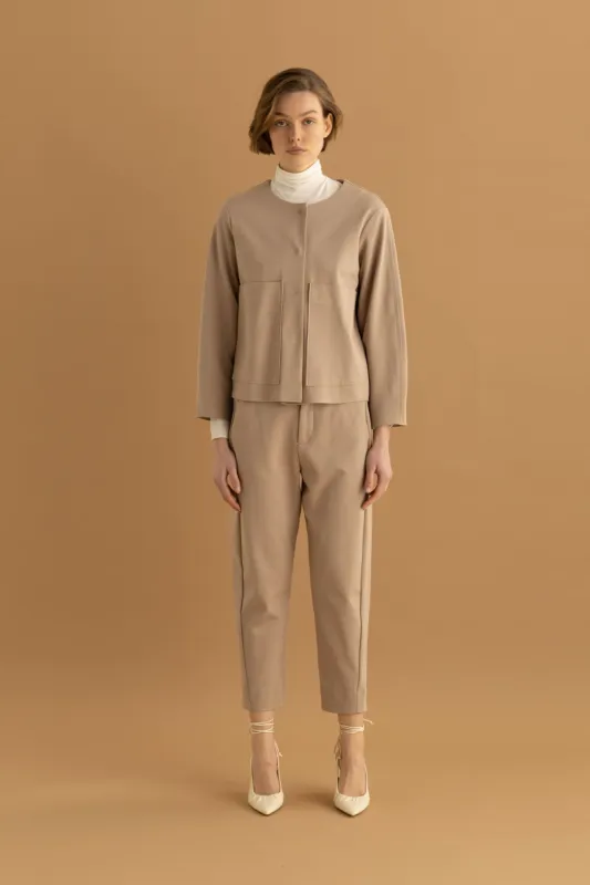 Ankle-Length Cropped Pants Punto Milano 06P0 2545 sold by European Culture