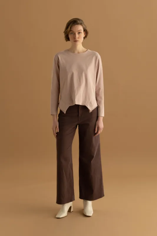 Asymmetric Cotton Jersey T-shirt Garment Dyed 38ZU 2790 sold by European Culture