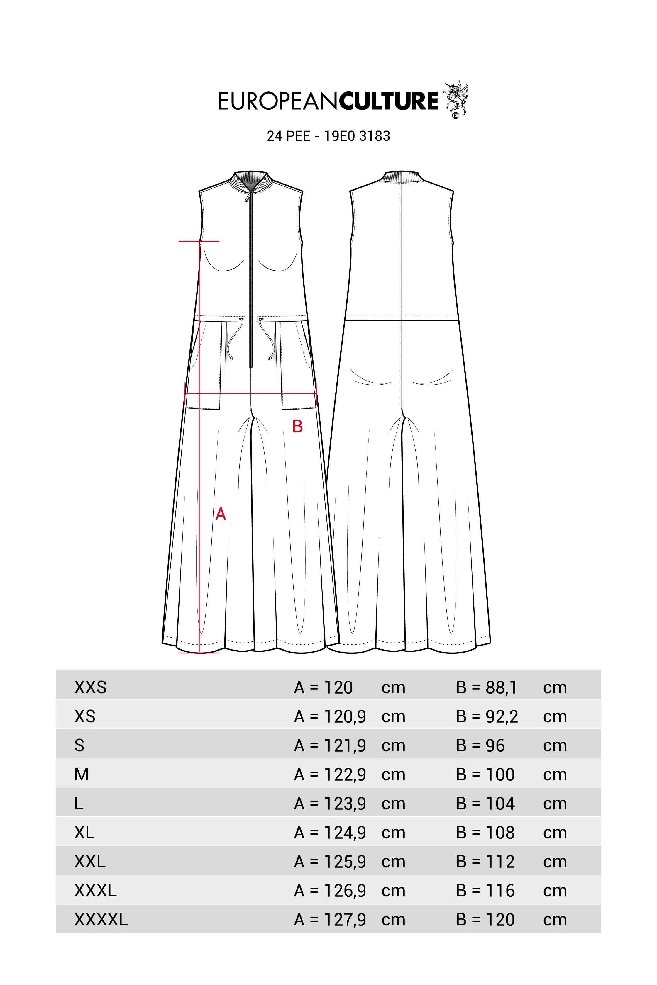 Midi Jumpsuit with Zip Grament-Dyed 19E0 3183 sold by European Culture product image thumbnail 5