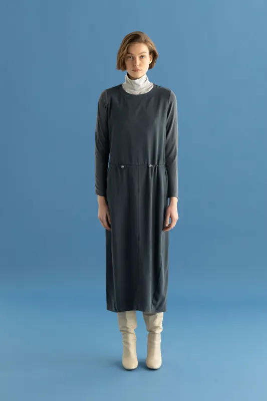 Lyocell Drill Long Dress Garment Dyed 15C0 3893 sold by European Culture